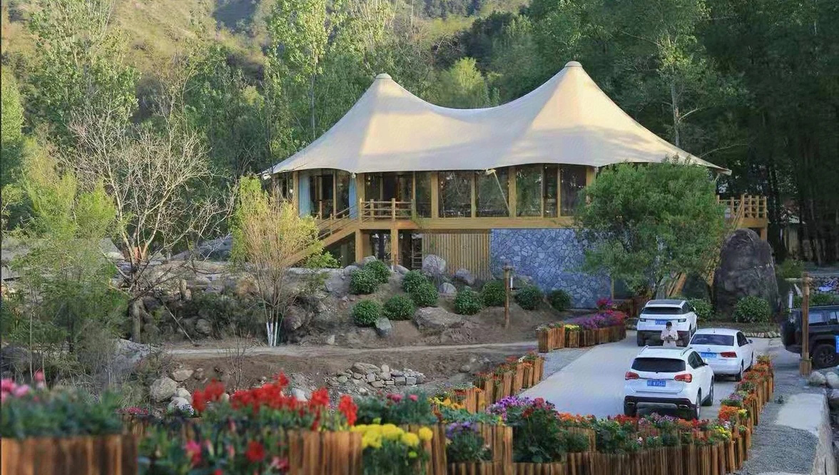 Hotel tent material disclosure: cotton, Oxford, PVC, PC, who is your best choice?